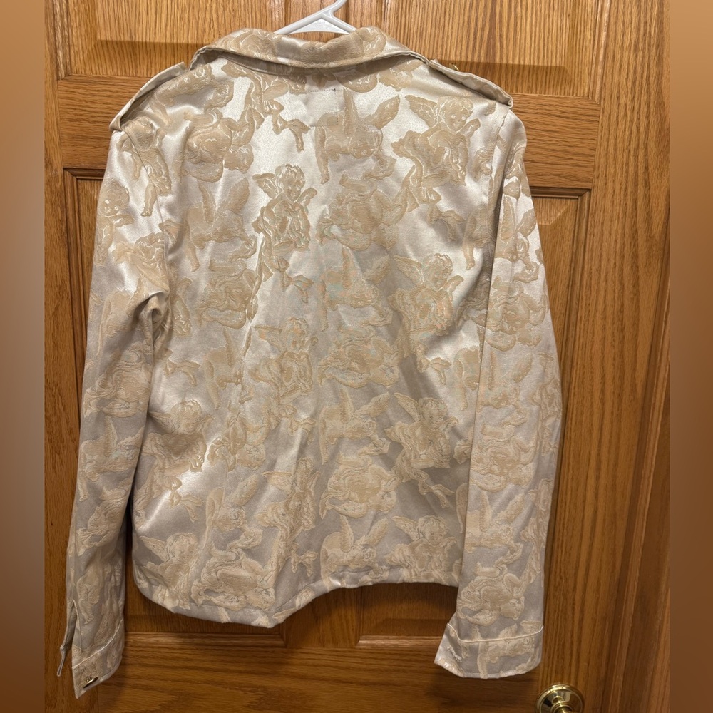 House of Aama Jacquard Cherub Ogun Jacket size M in Crème - Picture 2 of 4